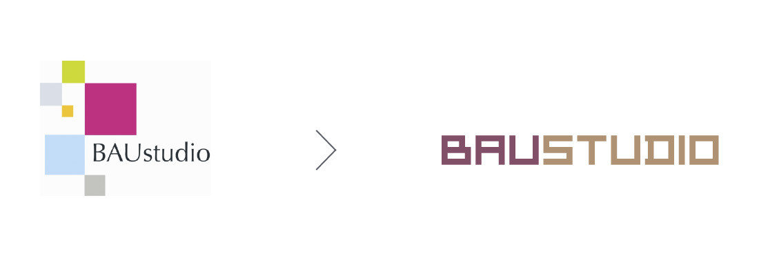baustudio logo redesign alt und neu